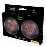 cache-tétons rouge et noir Coquette Chic Desire 4