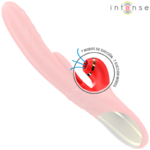 vibromasseur multifonction poussée et aspiration clitoridienne rouge Intense Karol 3