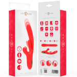 vibromasseur multifonction poussée et aspiration clitoridienne rouge Intense Karol 8