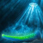 gode à tentacules fines fluorescentes petite taille Epic Scylla 10