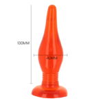 plug anal conique à ventouse rouge Soft Touch 14,2 cm Baile 5