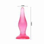 plug anal conique à ventouse lilas Soft Touch 14,2 cm Baile 4
