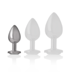 plug anal en métal bijou argenté taille S Intense 3