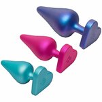 kit dentraînement anal 3 plugs S M L base cœur Romp Luster 2