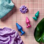 kit dentraînement anal 3 plugs S M L base cœur Romp Luster 7