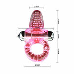 anneau pénien vibrant rose Sweet ABS 10 rythmes Baile 4