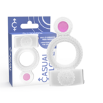 anneau pénien vibrant transparent double plaisir Casual Love 2