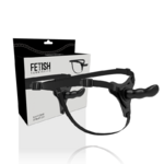 harnais gode en silicone noir point G 16 cm Fetish Submissive Harness 2