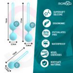 set de 3 boules de Kegel en silicone turquoise Osian Moressa 4
