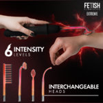 vibromasseur wand électrostimulation haute fréquence 4 têtes Fetish Submissive Extreme 2