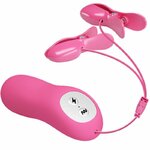 pinces à tétons vibrantes avec électrostimulation fuchsia Baile 3