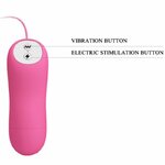 pinces à tétons vibrantes avec électrostimulation fuchsia Baile 6