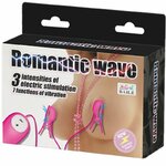 pinces à tétons vibrantes avec électrostimulation fuchsia Baile 7