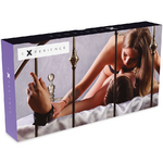 kit bondage BDSM violet 8 pièces en similicuir Experience 4
