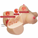 torse masturbateur féminin réaliste vagin et anal 4,8 kg Emma Crazy Bull 7