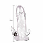 gaine dextension de pénis avec stimulateur clitoridien vibrant Brave Man Baile 2