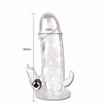 gaine dextension de pénis avec stimulateur clitoridien vibrant Brave Man Baile 5