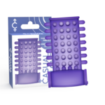 manchon pénien vibrant lilas en TPR pour débutants Casual Love 3