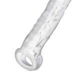 gaine dextension de pénis transparente avec anneau pour testicules Addicted Toys 3