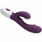 vibromasseur rabbit violet à ondulations 7 vibrations André Pretty Love 5
