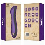 vibromasseur point G rechargeable en silicone 19,9 cm Mandy Womanvibe 2