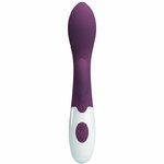 vibromasseur point G violet avec stimulateur clitoridien 30 vibrations Brighty Pretty Love 2