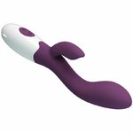 vibromasseur point G violet avec stimulateur clitoridien 30 vibrations Brighty Pretty Love 6