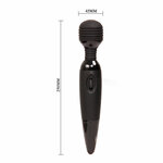 vibromasseur wand à piles à tête flexible noir Power Wand Baile 4
