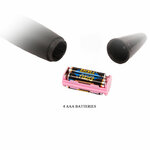 vibromasseur wand à piles à tête flexible noir Power Wand Baile 6