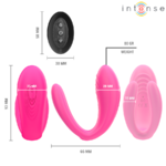 double vibromasseur à pince avec télécommande 10 modes Julia Intense 9