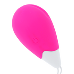 œuf vibrant télécommandé texturé 10 modes rose et blanc OHmama 3