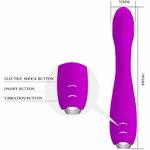 vibromasseur à électrostimulation rechargeable avec application violet Hector Pretty Love 5