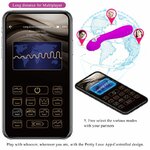 vibromasseur à électrostimulation rechargeable avec application violet Hector Pretty Love 14