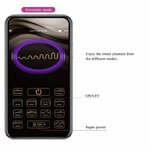 vibromasseur à électrostimulation rechargeable avec application violet Hector Pretty Love 15