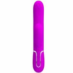 vibromasseur point G rabbit 3 en 1 violet USB magnétique Perlita Pretty Love 2