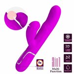 vibromasseur point G rabbit 3 en 1 violet USB magnétique Perlita Pretty Love 10