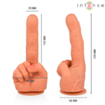 stimulateur point G forme main flexible ventouse 14,2 cm Hubert Intense 2