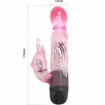 vibromasseur rabbit rose 10 modes submersible à piles TPR Baile 3