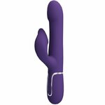 vibromasseur rabbit à perles 4 en 1 violet USB magnétique Zalin Pretty Love 3