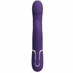 vibromasseur rabbit à perles 4 en 1 violet USB magnétique Zalin Pretty Love 4
