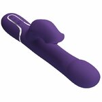 vibromasseur rabbit à perles 4 en 1 violet USB magnétique Zalin Pretty Love 5