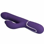 vibromasseur rabbit à perles 4 en 1 violet USB magnétique Zalin Pretty Love 7