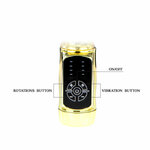 vibromasseur rabbit rotatif 12 vitesses LED submersible Gold Prince Baile 7