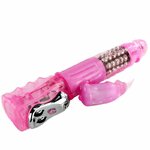 vibromasseur rabbit multivitesse multirotation TPR 4 piles AAA Baile 3