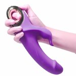 vibromasseur rabbit violet rechargeable USB 2 x 9 modes étanche Meteror Armony 4