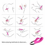 vibromasseur rabbit fuchsia rechargeable USB 2 x 9 modes étanche Armony 2
