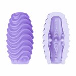 œuf masturbateur double face extensible lilas Pretty Love 2
