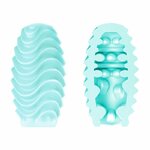 œuf masturbateur double face extensible turquoise Pretty Love 2