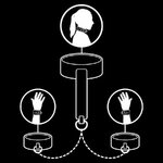 collier et menottes en cuir végan doublés néoprène avec chaîne Fetish Submissive 4