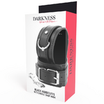 menottes réglables noires avec double ruban de renfort Darkness 6